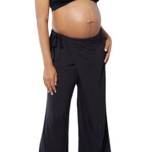 Ingrid & Isabel Maternity Wide Leg Wrap Pants